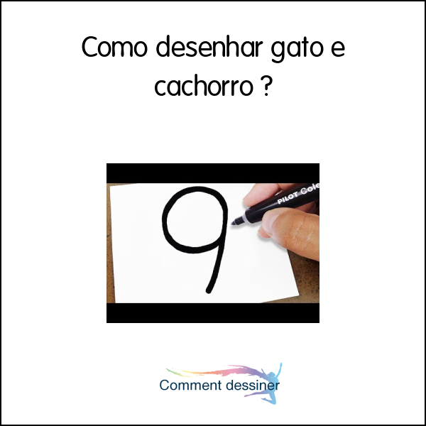 Como desenhar gato e cachorro